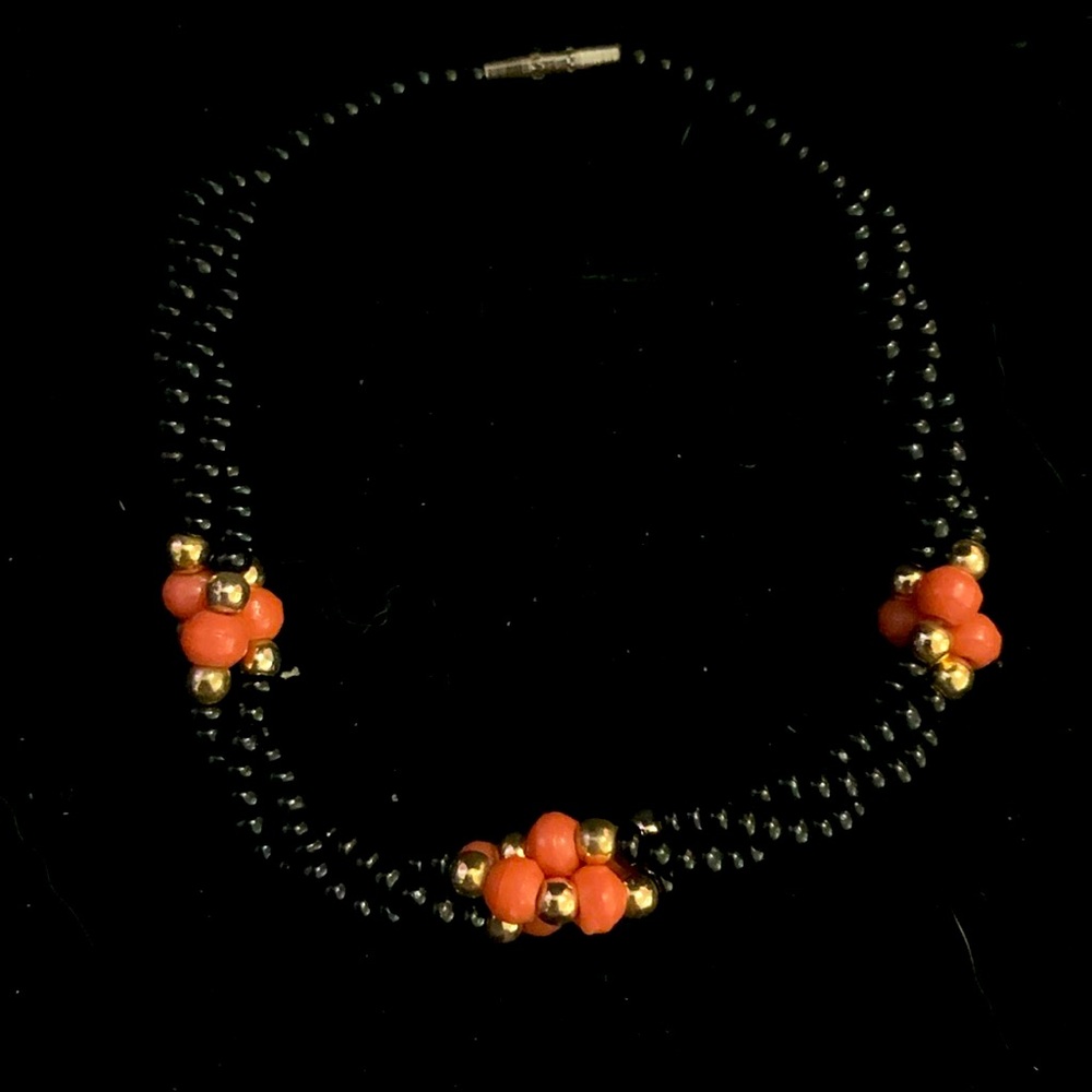#88 Black beaded bracelet